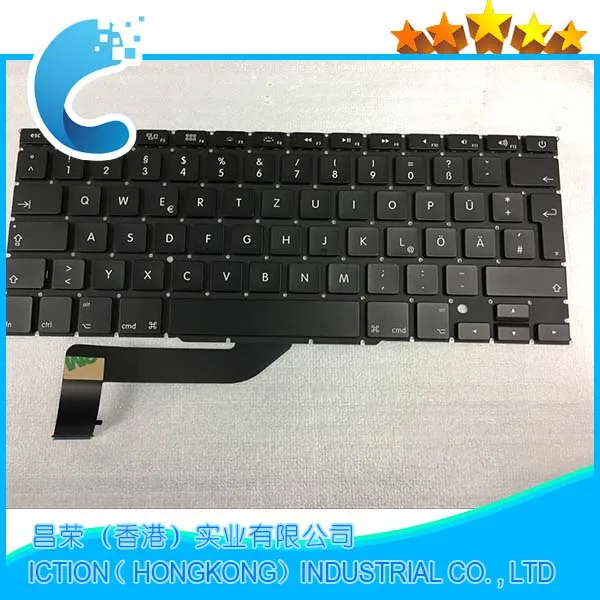 Новая немецкая клавиатура GR DE 100% для MacBook Pro Retina 15 4 &quotA1398 2012 2013 2014 2015 года|keyboard for
