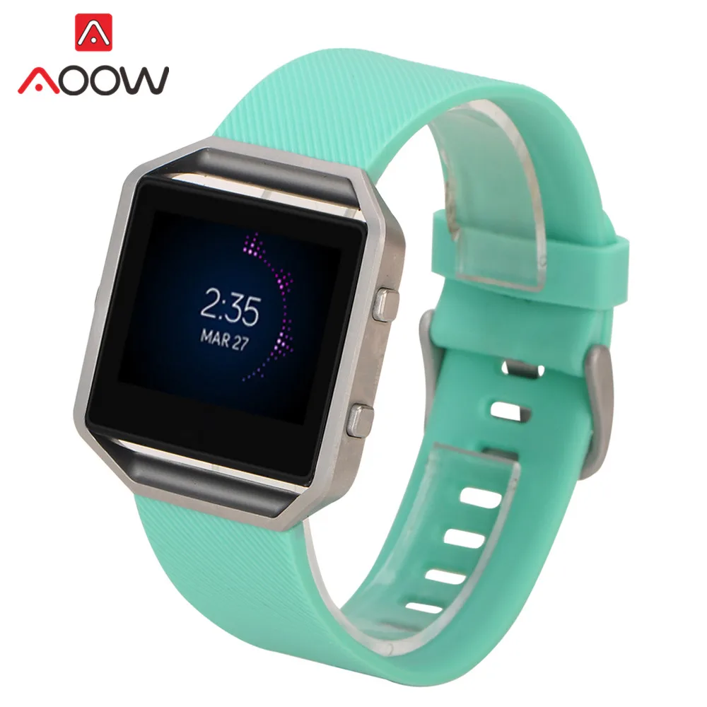 S/L силиконовый ремешок для Fitbit blaze Quick Release из мягкой резины для дайвинга, спортивный сменный Браслет, ремешок для смарт-часов