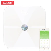 gason t6 body fat scale floor scientific electronic led digital weight bathroom household balance bluetooth app android or ios