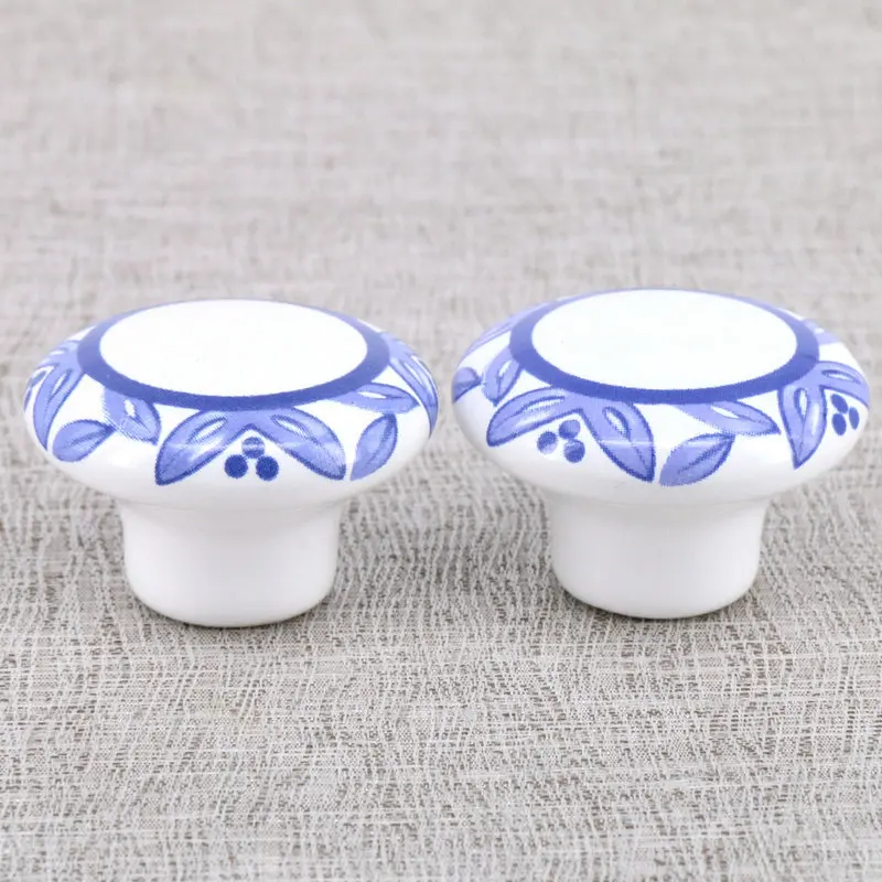 

2PCS New Ceramic Cabinet Drawer Knob Kids Wardrobe Handle Children Furniture Closet Handles Dresser Pulls
