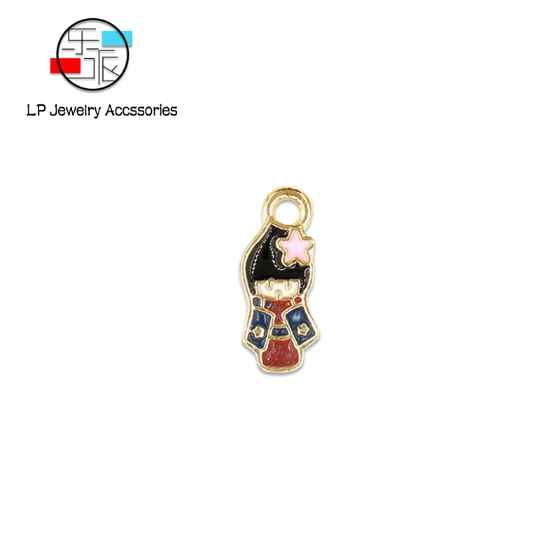 Мультфильм Танцы Девушка Эмаль Подвески Изготовление Бижутерии аксессуары для