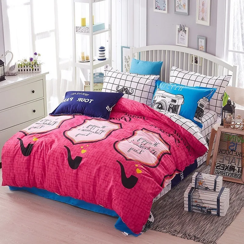 New Creative Pattern Duvet Cover 3/4 pcs Bedding Set Adult Kids Child Bed Linen Single Full Double Queen King Size Bedspreads 2m | Дом и сад