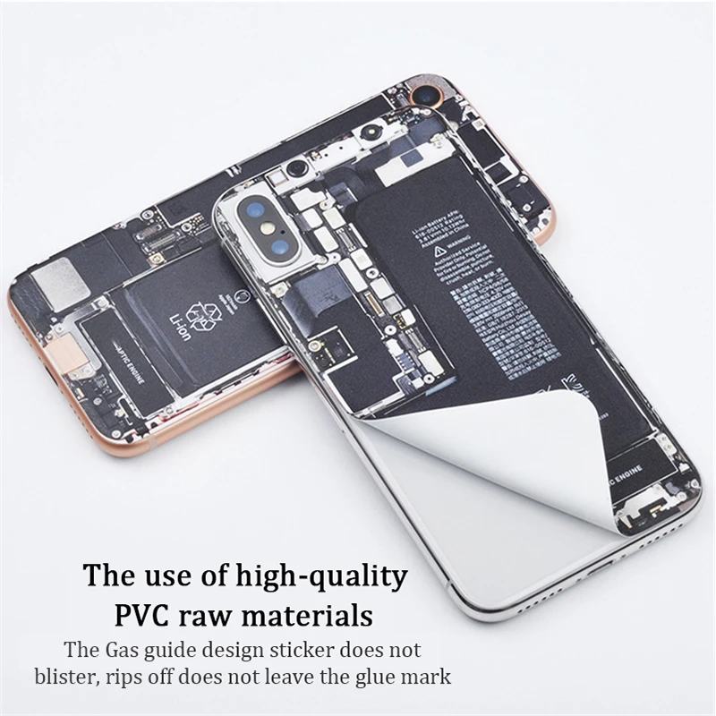 Новейшая имитация ремонта телефона наклейки для iPhone 7 8 Plus 6 6S пленка ПВХ наклейка для iPhone X Xr Xs Max прочный клей оболочки тела