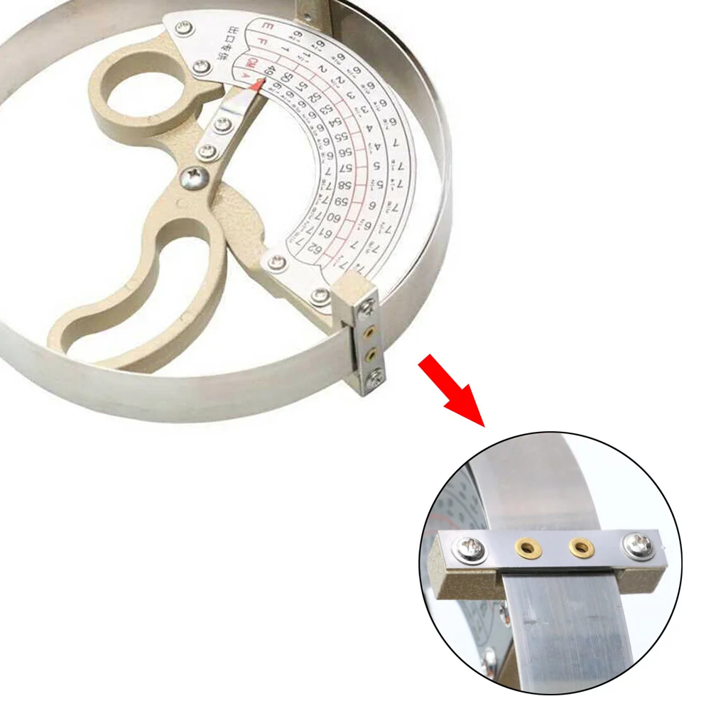 Portable Ruler Measuring Tool Hat Scissor Type Ring Handheld Milliners 49-62cm Accurate Stainless Steel Durable Caliper | Инструменты