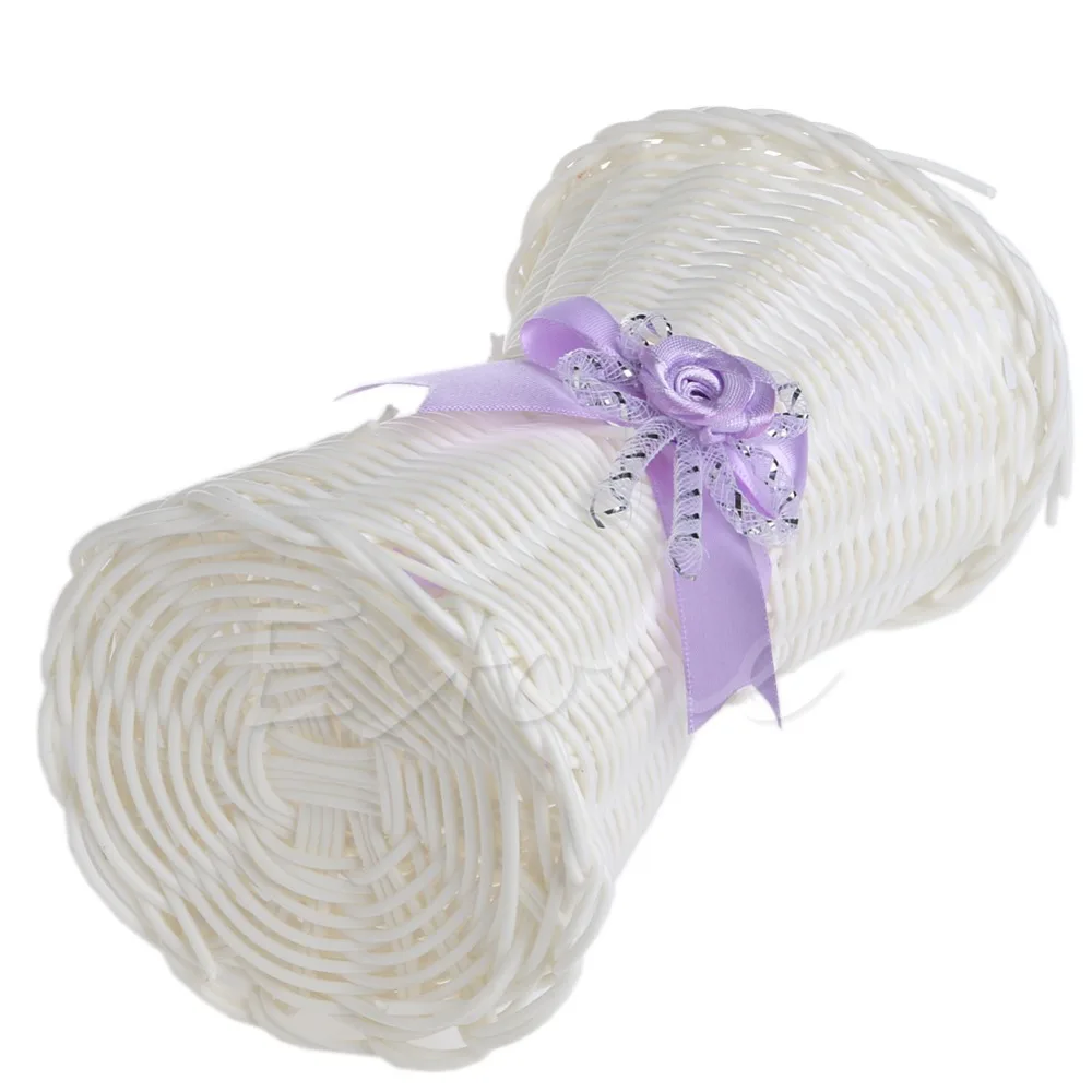 1Pc Artificial Rattan Vase Flower Fruit Candy Storage Basket Garden Party Decor | Дом и сад