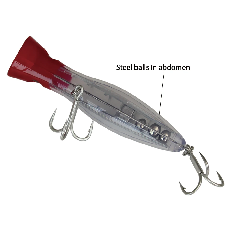 12cm 16.5cm Hard Lure Big Popper 6 Colors Top Water Fishing Lures Crankbait Minnow Swimming Crank Baits pesca | Спорт и развлечения