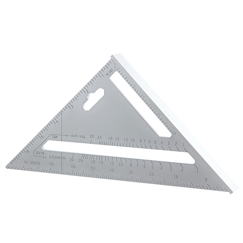 Треугольная линейка 8 дюймов/200 мм транспортир из алюминиевого сплава угловая 90