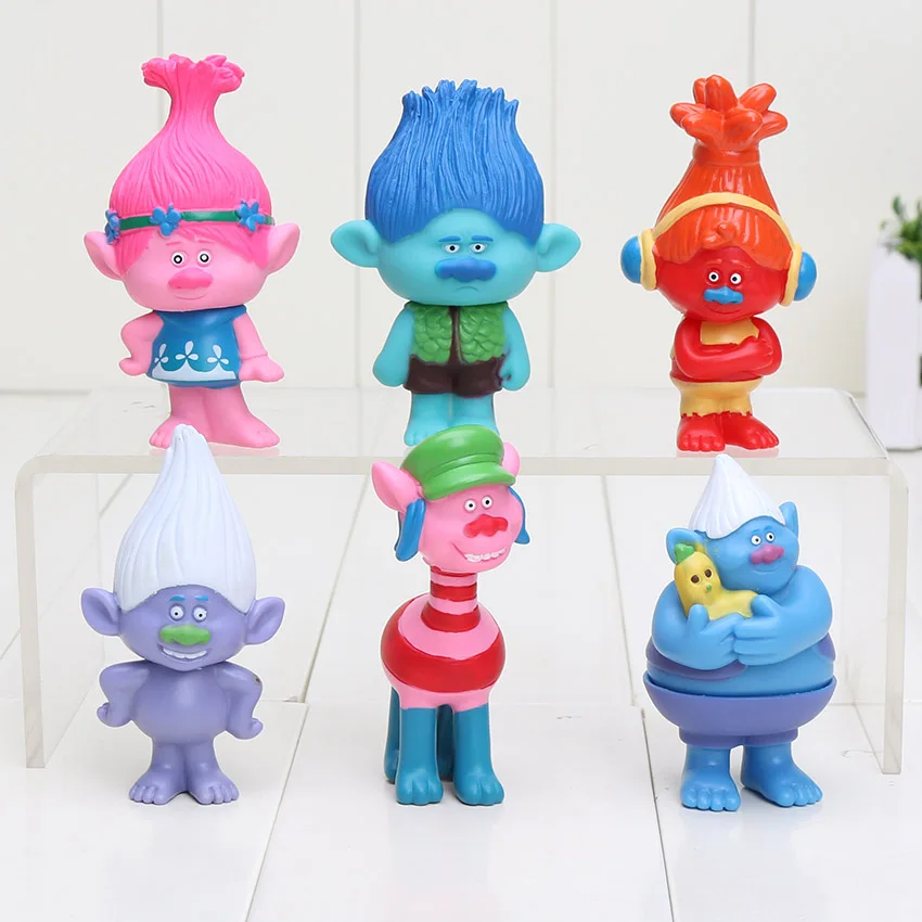 6 шт./компл. 8 см тролли ПВХ Фигурки куклы игрушки для детей Рождество|toys for|toys free