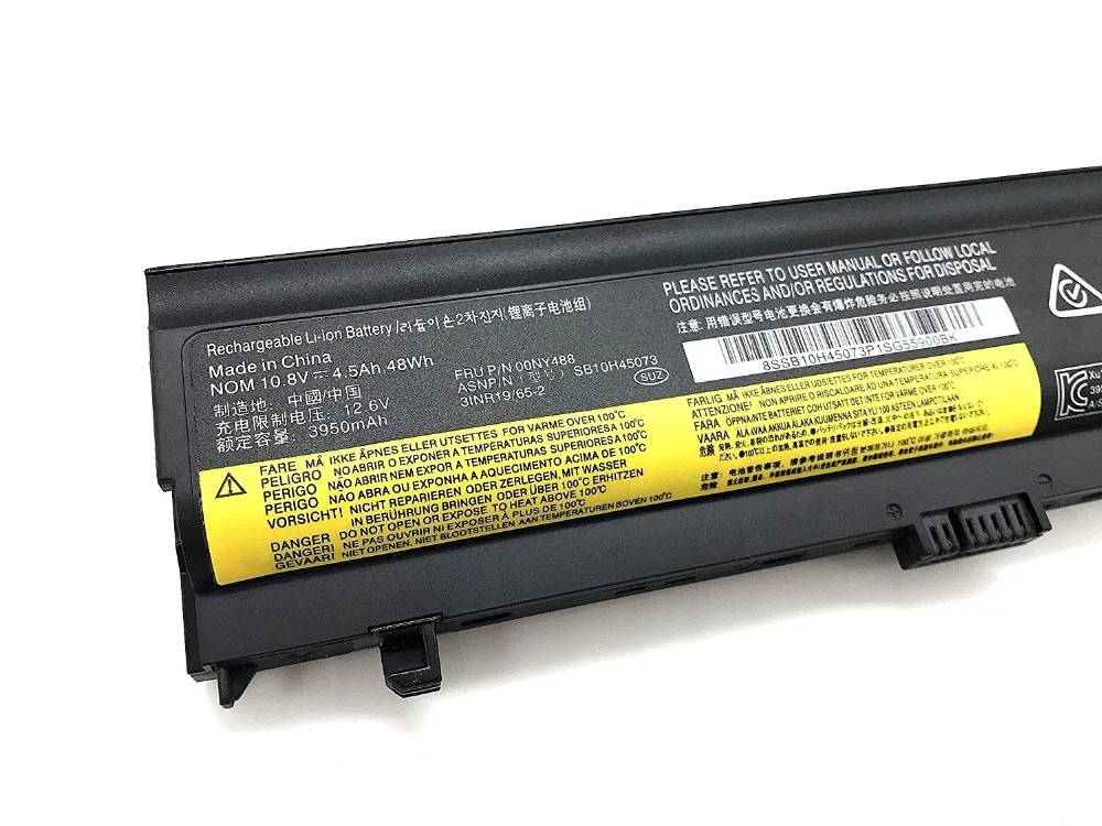 Genuine 00NY486 Battery for Lenovo ThinkPad L560 Series SB10H45073 SB10H45071 OONY488 OONY486 [ 10.8V48WH ] | Электроника