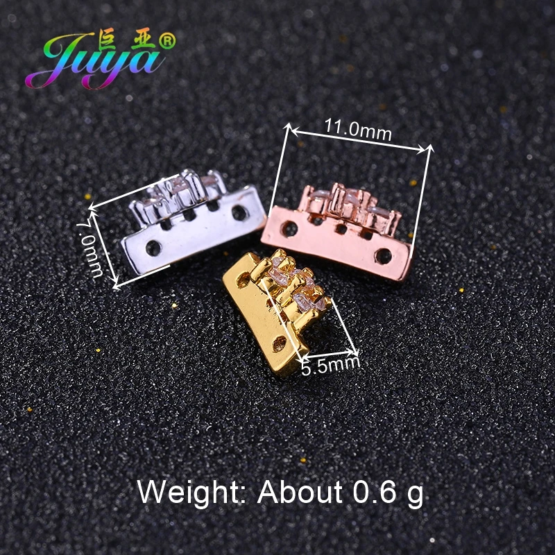 Металлические бусины-разделители Juya с двумя отверстиями для рукоделия бусины