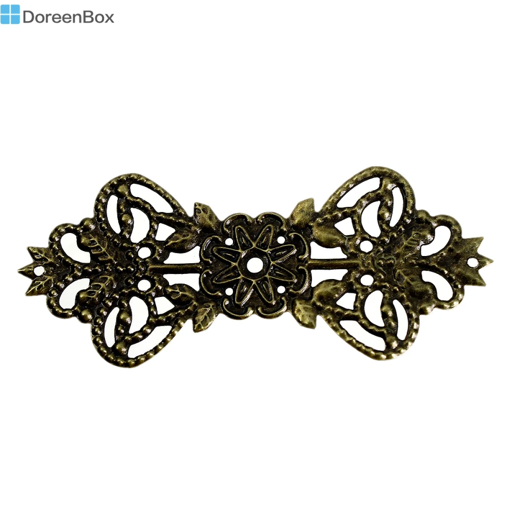 

Doreen Box Lovely 30 коннектор для обертывания цветов из филиграни бронзового тона 7,4x3,1 см (B13810)