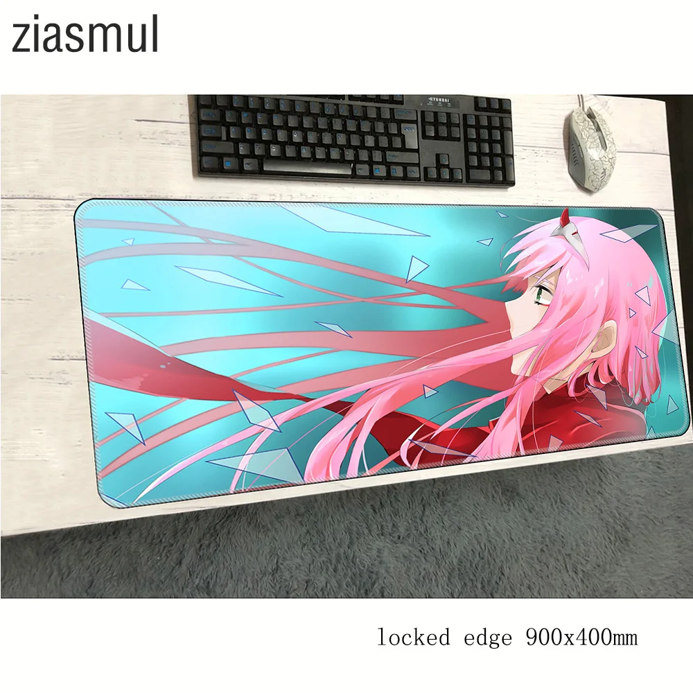 Коврик для мыши darling in the franxx 900x400x2 мм коврики рождественские подарки коврик для компьютерной мыши игровые красочные игровые коврики и чехлы pc gamer