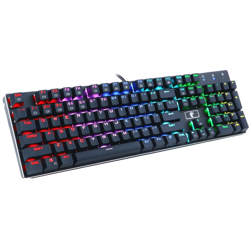 Механическая клавиатура с 87/104 клавишами RGB светодиодный игровой компьютер