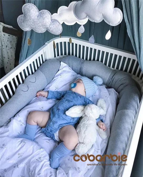 Хлопковые детские бамперы для детской кроватки 185 см подушка постельное белье