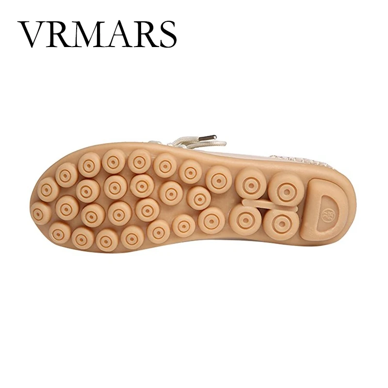 VRMARS 2017 Moccasins Women's Soft Leisure Flats Female Driving Shoes Loafers Mother Casual Woman Genuine Leather | Обувь