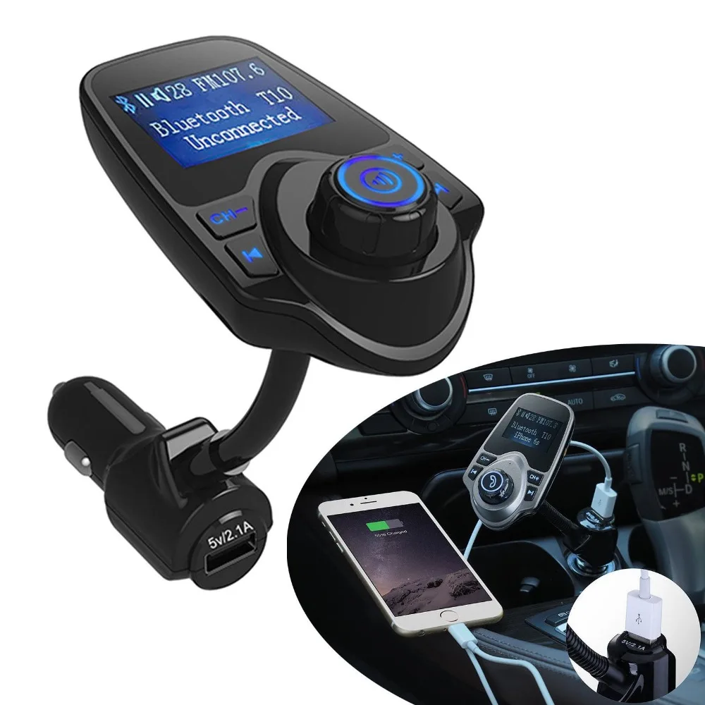 Новый ANLUD Bluetooth автомобильный FM трансмиттер MP3 плеер с ЖК дисплеем и разъемом USB