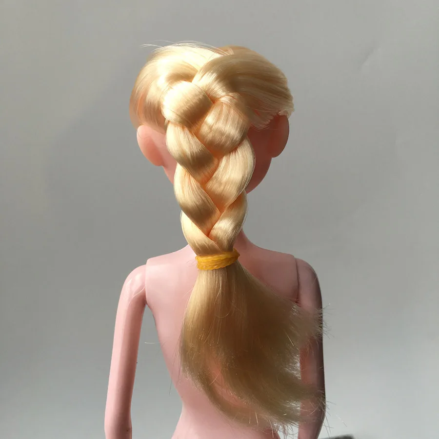 2016 новинка 29 см Девочка Принцесса Кукла Эльза Анна Длинные волосы НАКЕ тело с