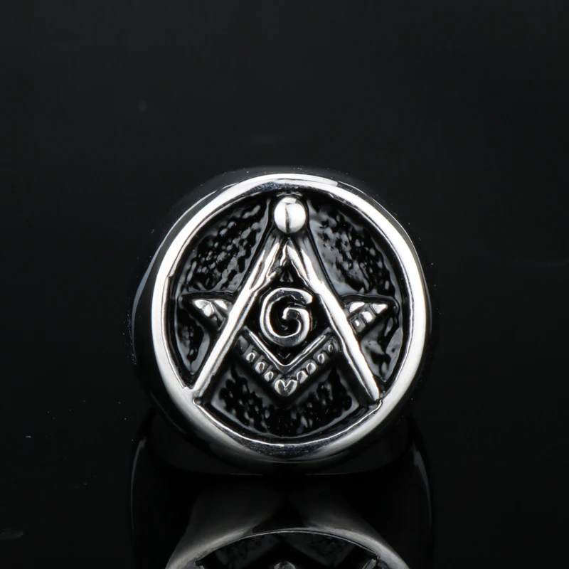 MQCHUN винтажные масонские кольца символы для мужчин в стиле хип хоп панк масонское