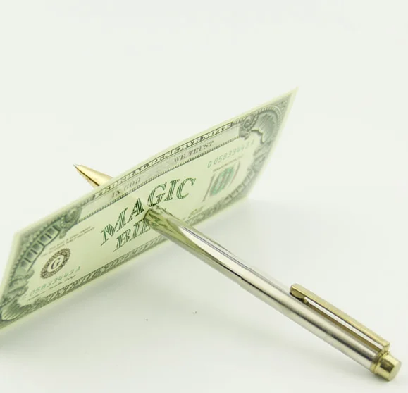 2016 1PIC Новый магический трюк шариковая ручка бренд черная волшебная игрушка Через