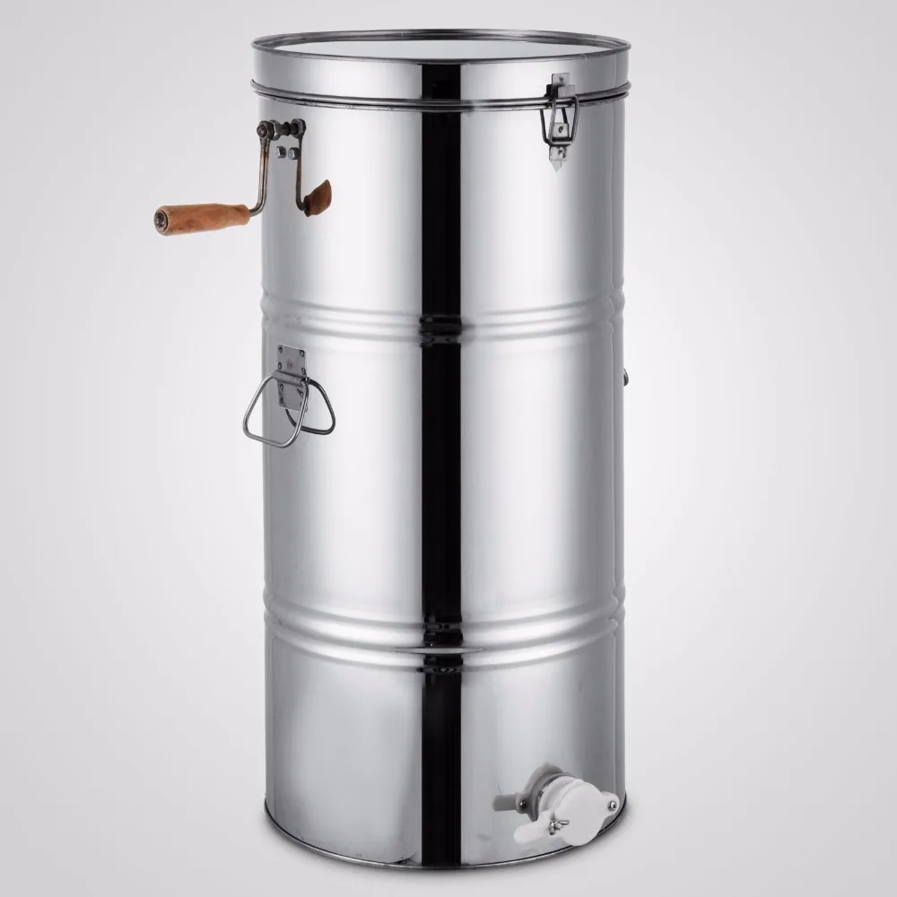 Новинка ручная медовая экстрактор с двумя 2 рамами из нержавеющей