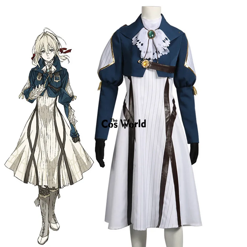 

Фиолетовое пальто Evergarden, платье, Униформа, наряд, аниме, костюмы для косплея