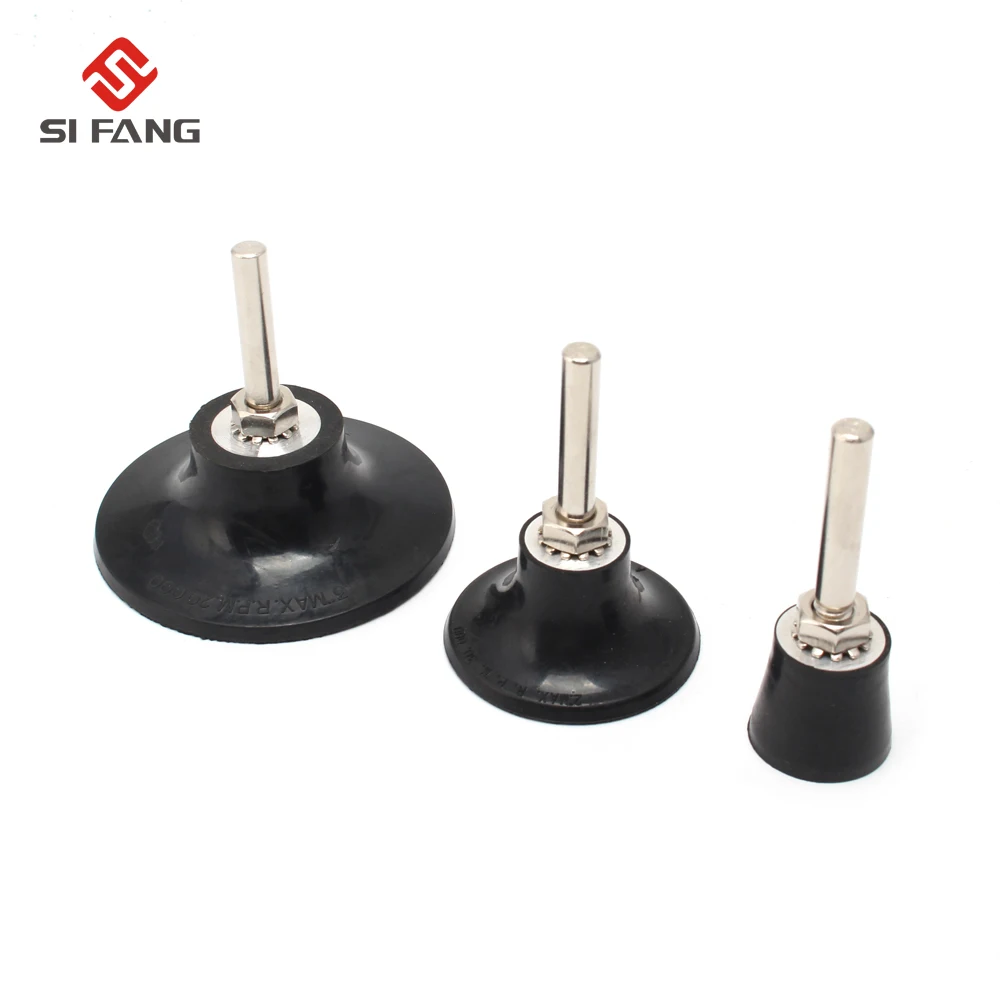 

3Pcs 1''2''3'' Roll Lock Sanding Pad Mandrel Set 1/4'' Shank R Type wheel