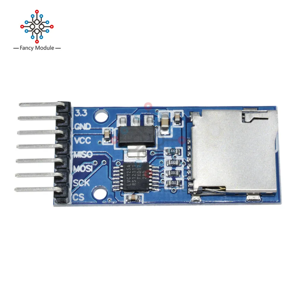 Плата памяти Micro SD 2 шт. преобразователь уровня интерфейса SPI для карт Arduino TF