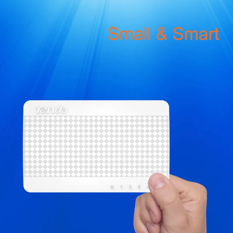 Tenda S105 коммутатора Ethernet WiFi модуль, мини 5 Порты и разъёмы Настольный Ethernet сетевой коммутатор, 100 Мбит сетевой концентратор, маленький и умный, подключи и играй, легкая установка