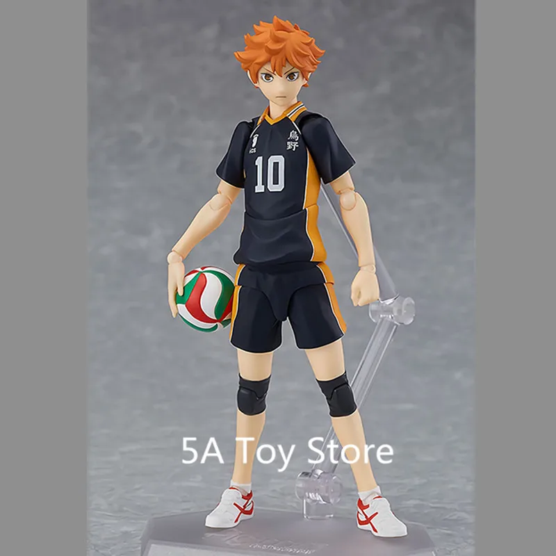 Аниме Haikyuu! Экшн-фигурка No.10 Hinata Shoyo Figma 358 из ПВХ коллекционные модели игрушек