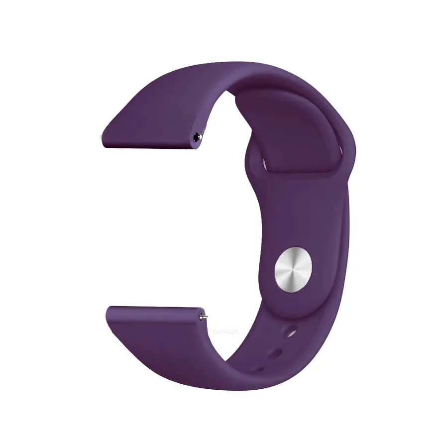 Purple Ремешок для часов amazfit bip ремешки для часов 22 мм 20 мм Galaxy Watch 46 мм 42 мм samsung gear sport s2 s3 Frontier классический ремешок для часов - Цвет ремешка: Purple