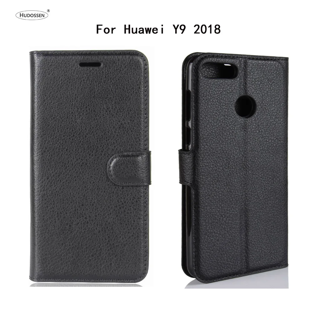 HUDOSSEN для Huawei Y9 2018 FLA AL00 AL10 Чехол Флип обложка на заднюю панель из искусственной