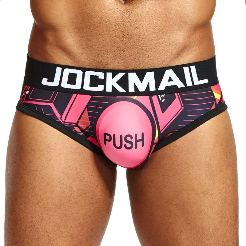 Мужские трусы с низкой талией JOCKMAIL дышащие цифровым принтом нижнее белье для