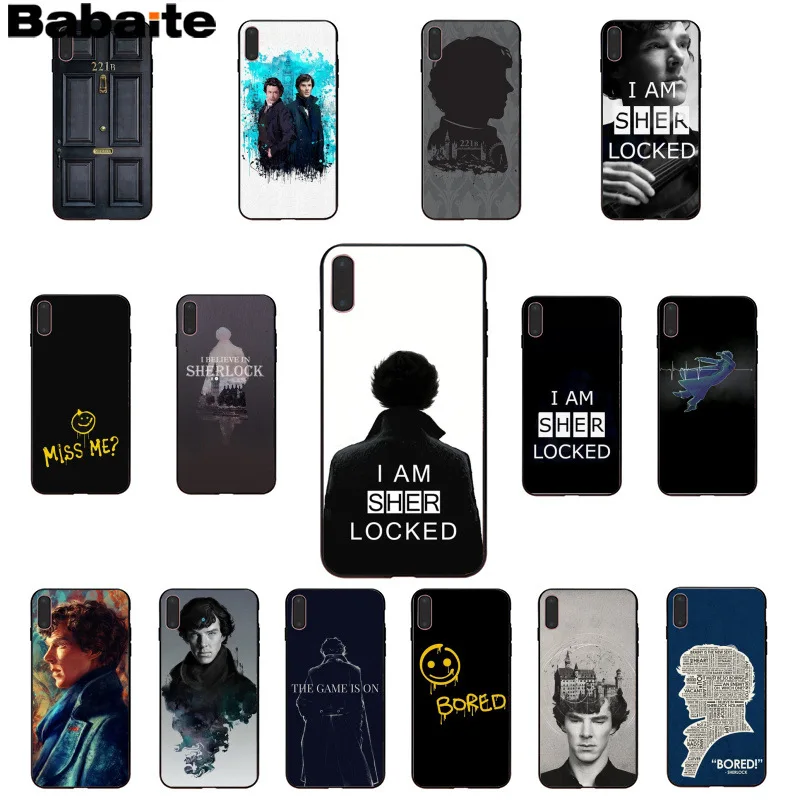 Babaite 221B Шерлок Холмс Новинка чехол для телефона Fundas чехол для iPhone X XS MAX 6 6s 7 7plus 8 8Plus 5 5S SE XR