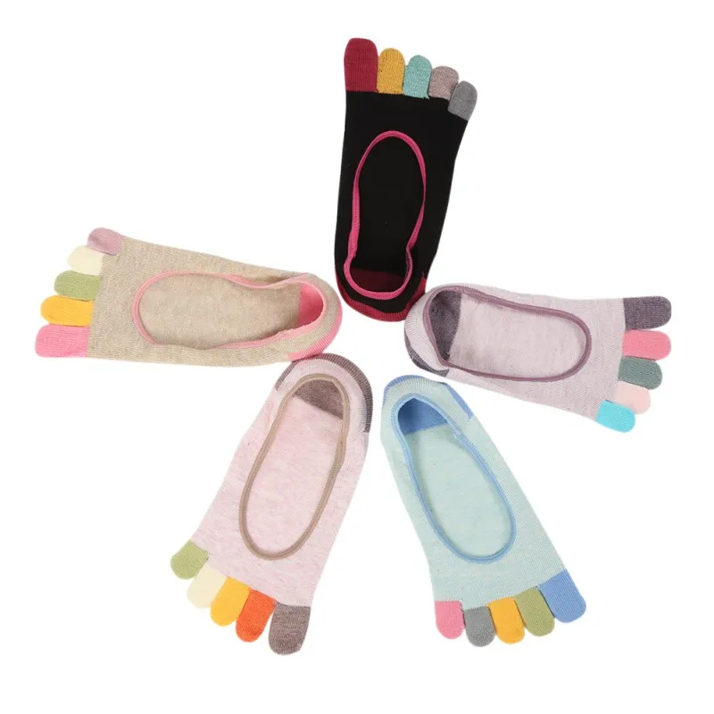 Летние новые женские носки хлопковые Meias с пятью пальцами Повседневные Дышащие KJ2
