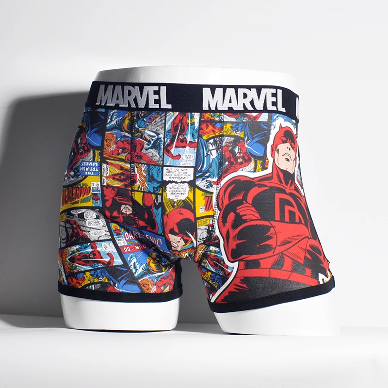 Мужское нижнее белье с героями мультфильмов, брендовые боксеры Marvel, хлопковые трусы с Бэтменом, комикс, боксеры, шорты, мужские трусы, мужские трусы