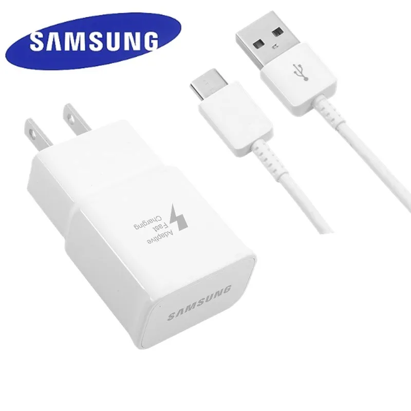 100% Оригинальные samsung адаптивного Fast Зарядное устройство USB быстрый адаптер 1 2/1 5 M