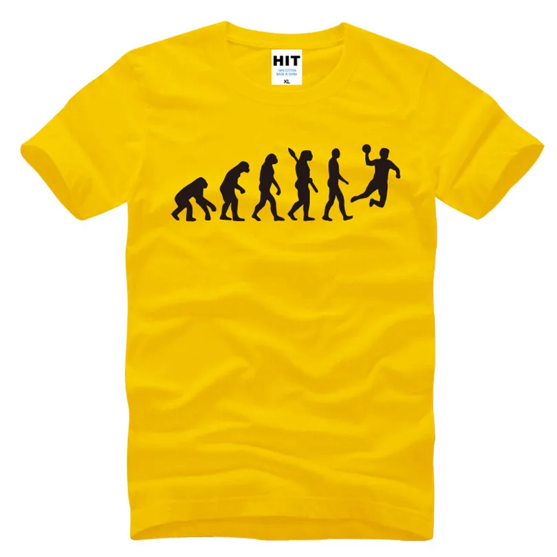 

Handball Evolution Printed Mens Men T Shirt T-shirt 2016 New Short Sleeve O Neck Cotton Tshirt Tee Camisetas Masculina