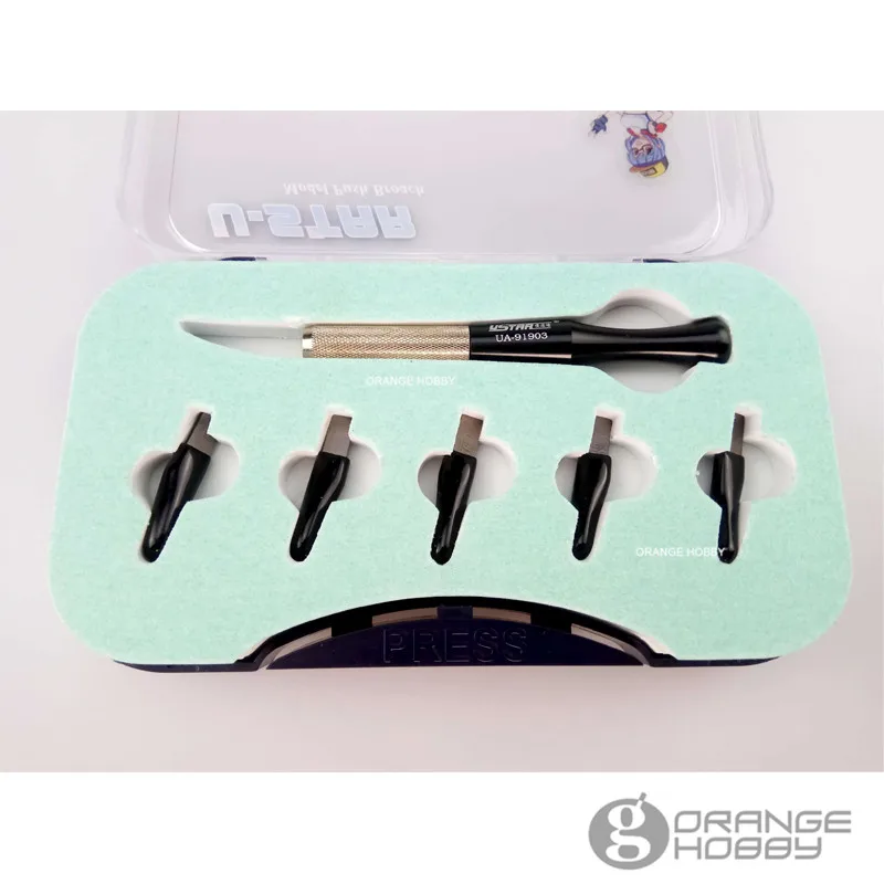 

OHS Ustar 91903 Model Push Broach for Line Cut w/5 Cutting Heads Hobby Cutting Tools Accessory