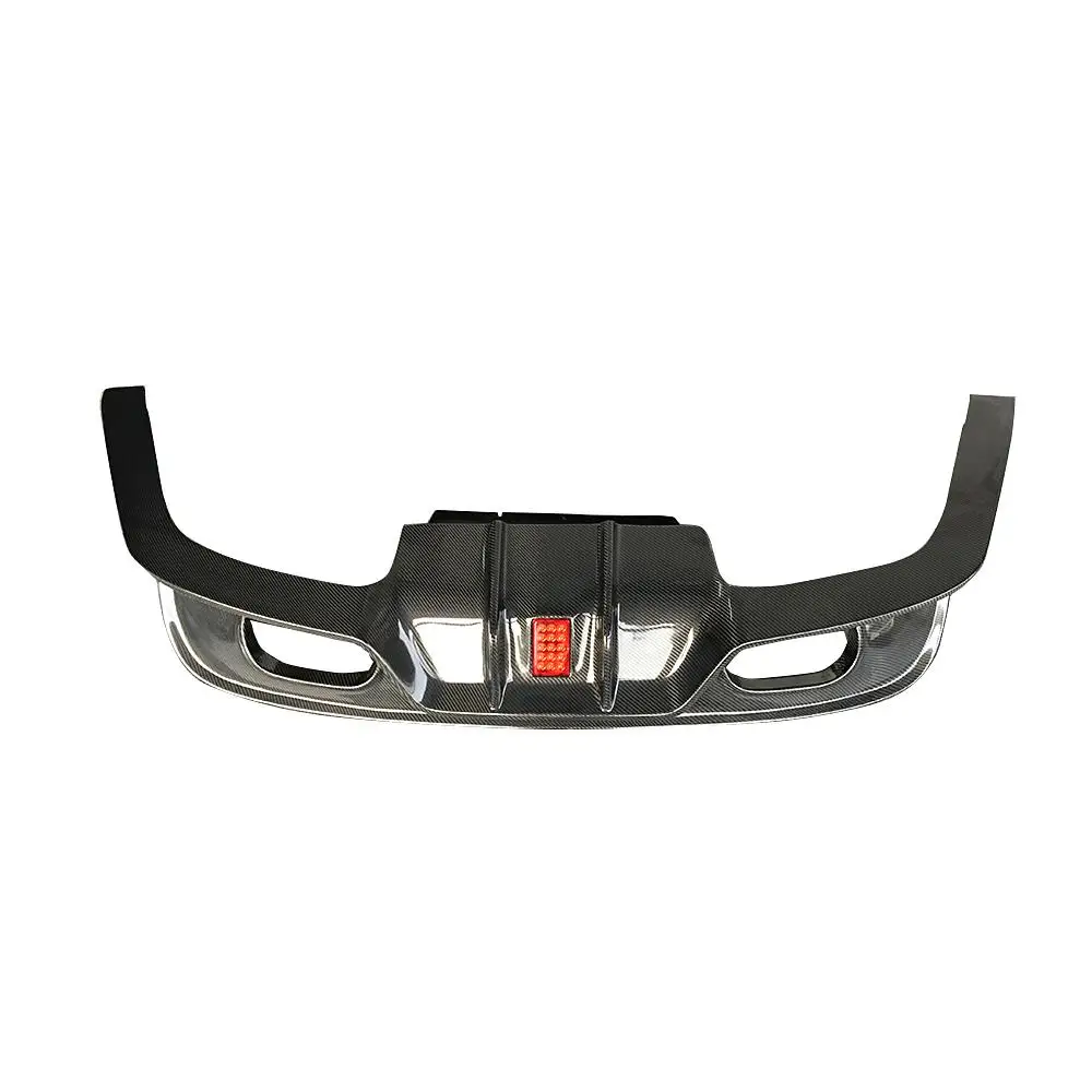 

For XE Carbon Fiber Rear Lip Spoiler Diffuser Fits for Jaguar XE XFL Standard 2016-2019 With LED Light Bumper