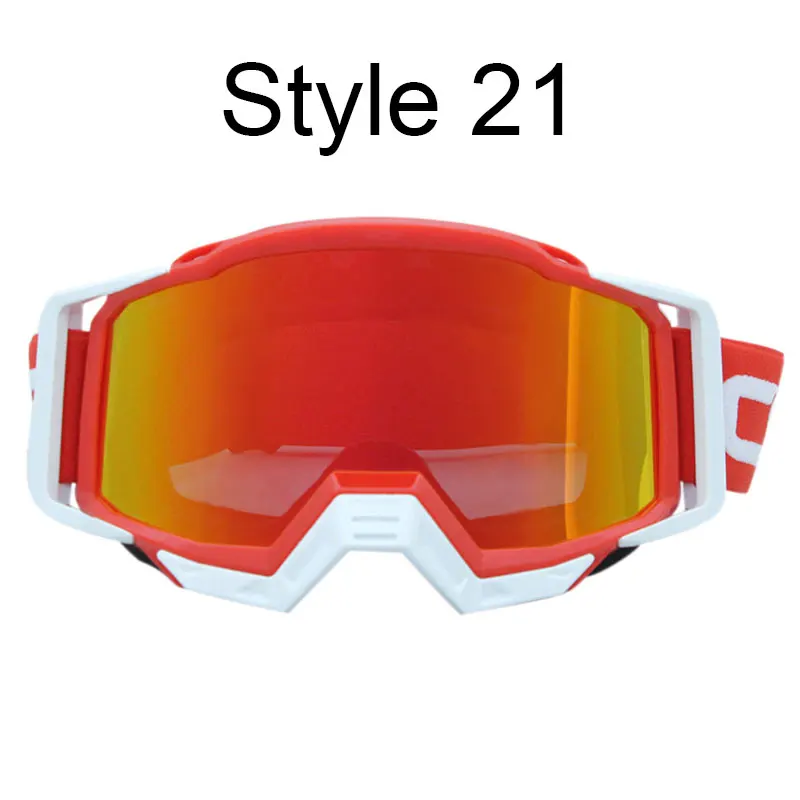 Goggles Glasses 21 Мотоцикл стекло es очки шлем для мотокросса c очками MX мото Байк ATV Лыжный спорт на открытом воздухе стеклянный скутер Googles маска для KTM - Цвет: Goggles Glasses 21