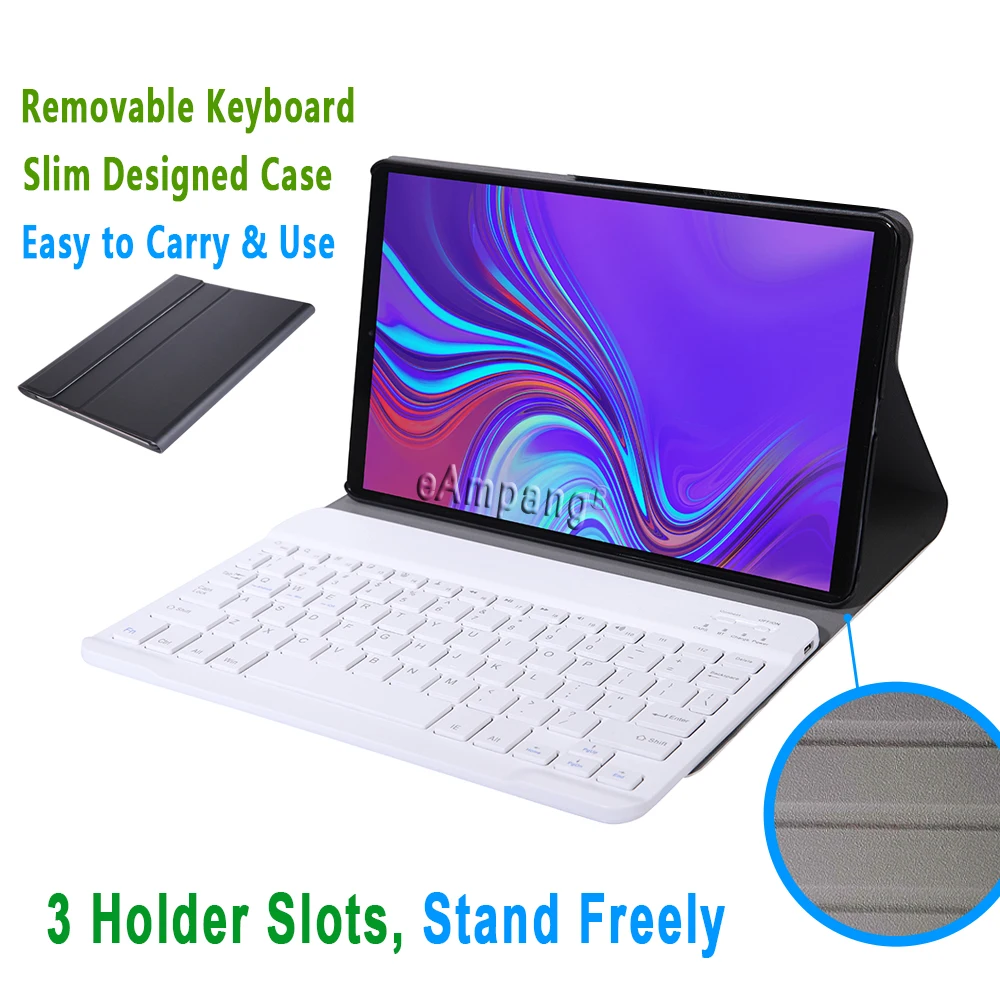 Чехол для клавиатуры Samsung Galaxy Tab A 8 0 2019 P200 P205 тонкий кожаный чехол с Bluetooth и