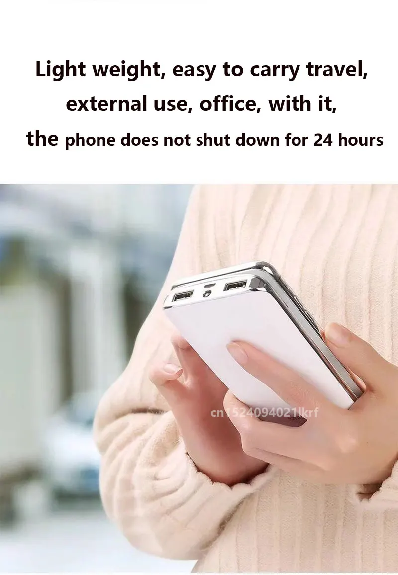 30000 mAh Внешняя аккумуляторная батарея power bank 2USB светодиодный блок питания