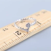 new simple element silver plated jewelry creative fashion personality fish bones opening rings r179