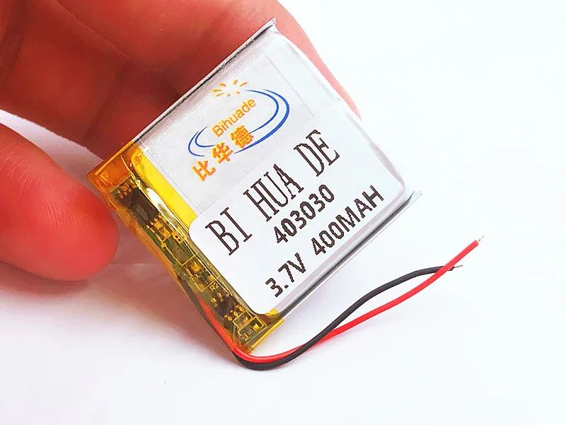 

Литий-полимерный аккумулятор [SD], 5 шт., 3,7 в, 400 мАч,[403030], полимерный литий-ионный/литий-ионный аккумулятор для игрушек, внешний аккумулятор, GPS,...