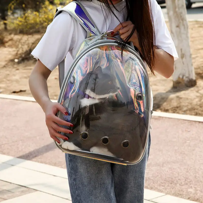 

2019 New Pet Carrier Bag Backpack Space Capsule Mesh Breathable Cat Small Dog Travel Outdoor Backpacks