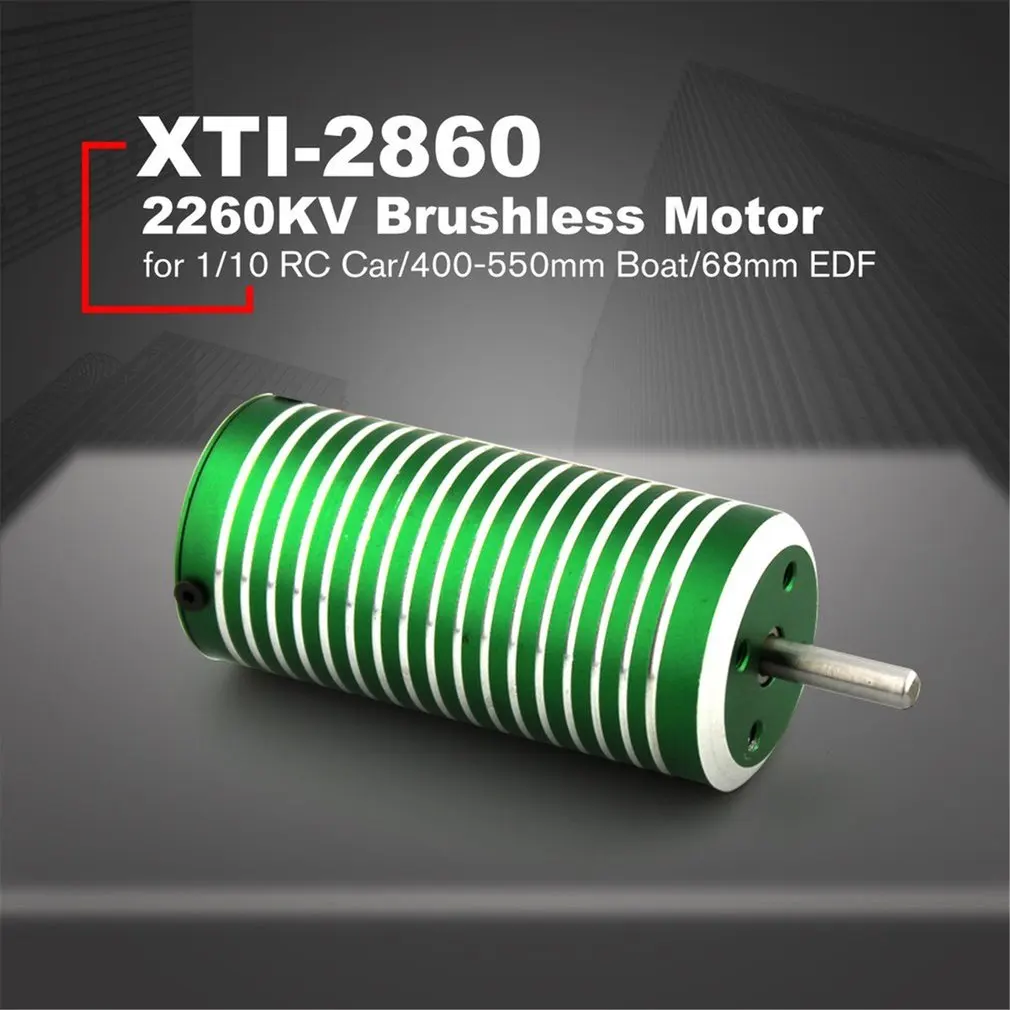 X TEAM XTI 2860 4 мм 2260KV бесщеточный бездатчиковый двигатель для 1/10 Багги большой ноги RC