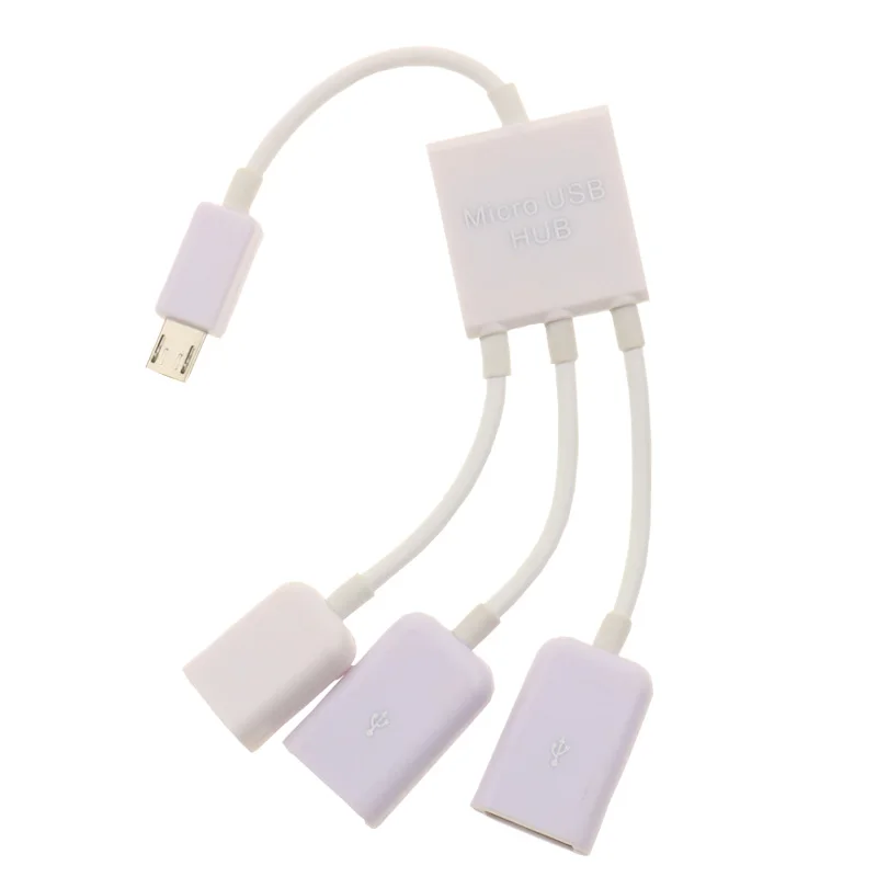 Адаптер Nworld Micro USB OTG Hub для смартфона планшета 3 в 1 мультиразветвитель совместимый