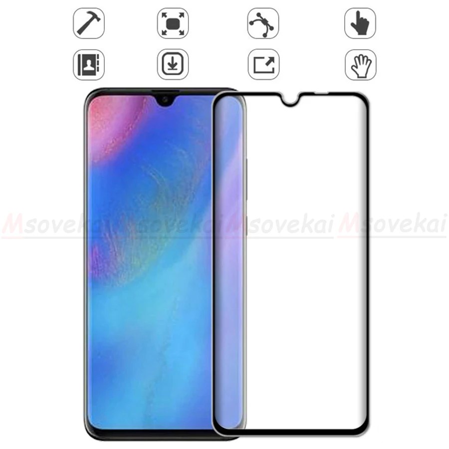 10D 3D изогнутое закаленное стекло с полным покрытием для Huawei P30 Pro Lite Nova 4e