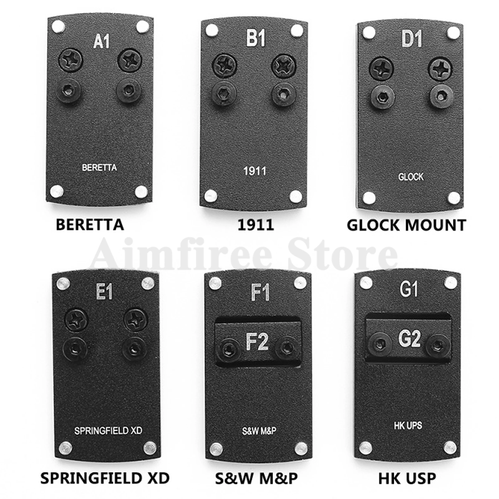 Для пистолета Beretta 92 Glock 17 19 22 1911 USP Smith& Wesson M& P подходит для Sightmark Burris Vortex Mirco Red Dot Sight Plate Mount