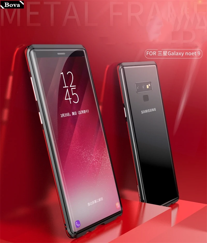 Note 9 чехол роскошный Ультратонкий алюминиевый бампер для samsung Galaxy Note9 Note 9 защитный алюминиевый чехол для телефона